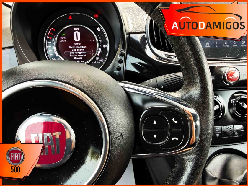 AutoDamigos - Fiat 500 1.2 120th NAVI-ΗΛΕΚΤΡΙΚΗ ΟΡΟΦΗ-CRUISE  ΠΛΟΥΣΙΟ