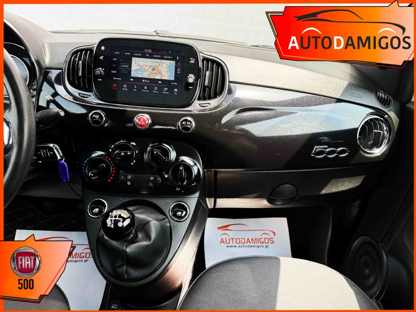 AutoDamigos - Fiat 500 1.2 120th NAVI-ΗΛΕΚΤΡΙΚΗ ΟΡΟΦΗ-CRUISE  ΠΛΟΥΣΙΟ