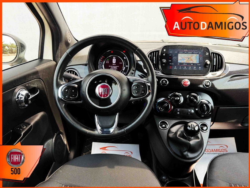 AutoDamigos - Fiat 500 1.2 120th NAVI-ΗΛΕΚΤΡΙΚΗ ΟΡΟΦΗ-CRUISE  ΠΛΟΥΣΙΟ