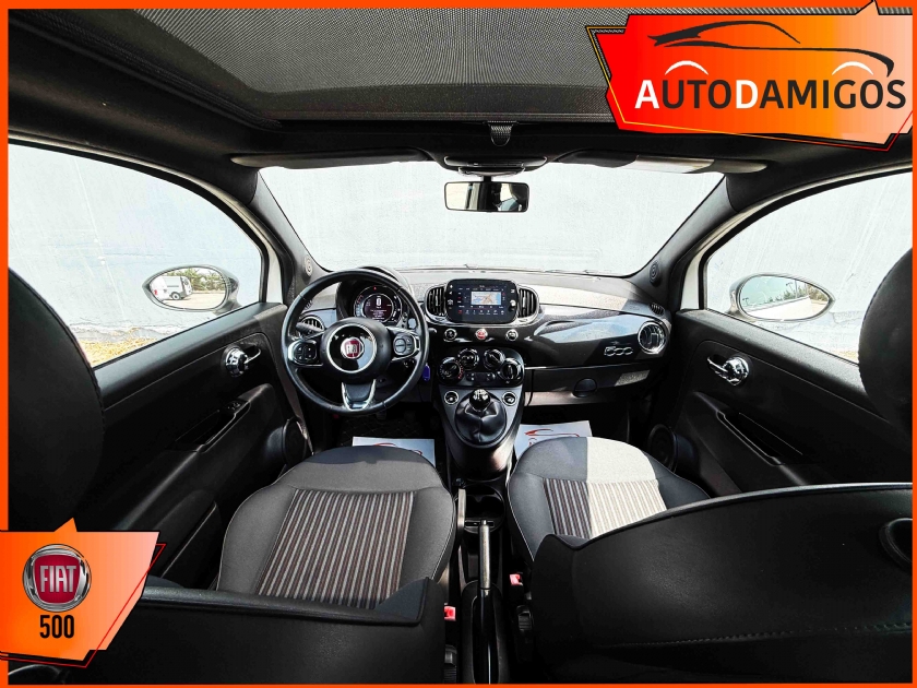 AutoDamigos - Fiat 500 1.2 120th NAVI-ΗΛΕΚΤΡΙΚΗ ΟΡΟΦΗ-CRUISE  ΠΛΟΥΣΙΟ
